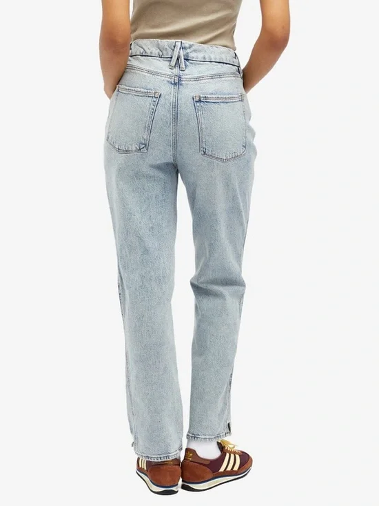 Good American Good Curve Straight Step Jeans in Indigo Wash Size 12/31 - Picture 2 of 10